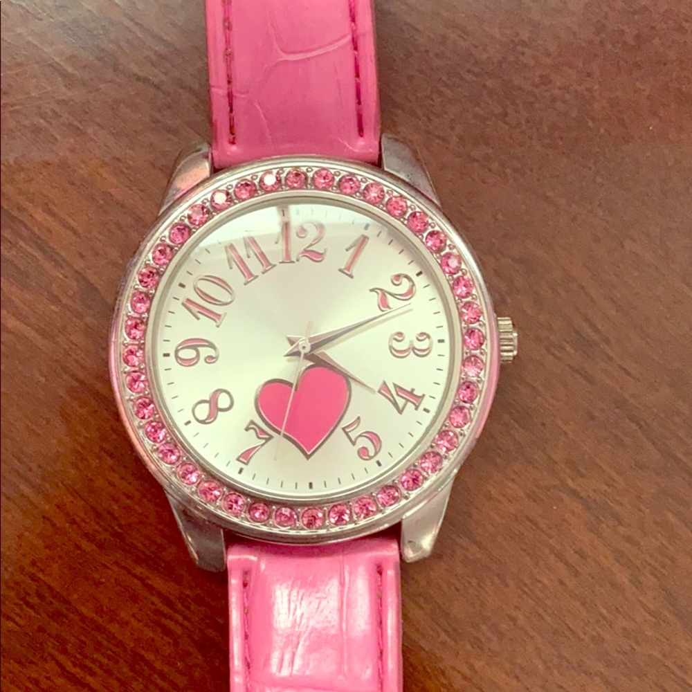 Pink Rhinestones watch